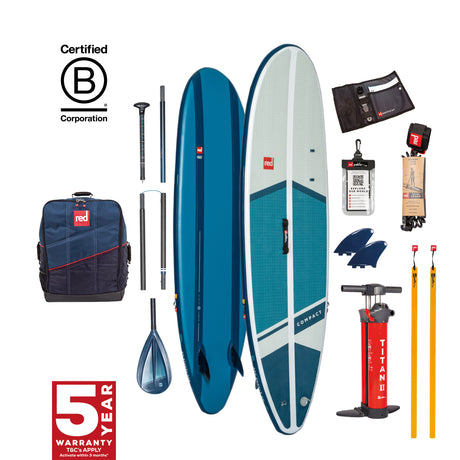 Red Paddle Co 9'2 Compact Package Items studio shot