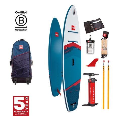 Red Paddle Co 11'3 Sport Inflatable Paddleboard Package