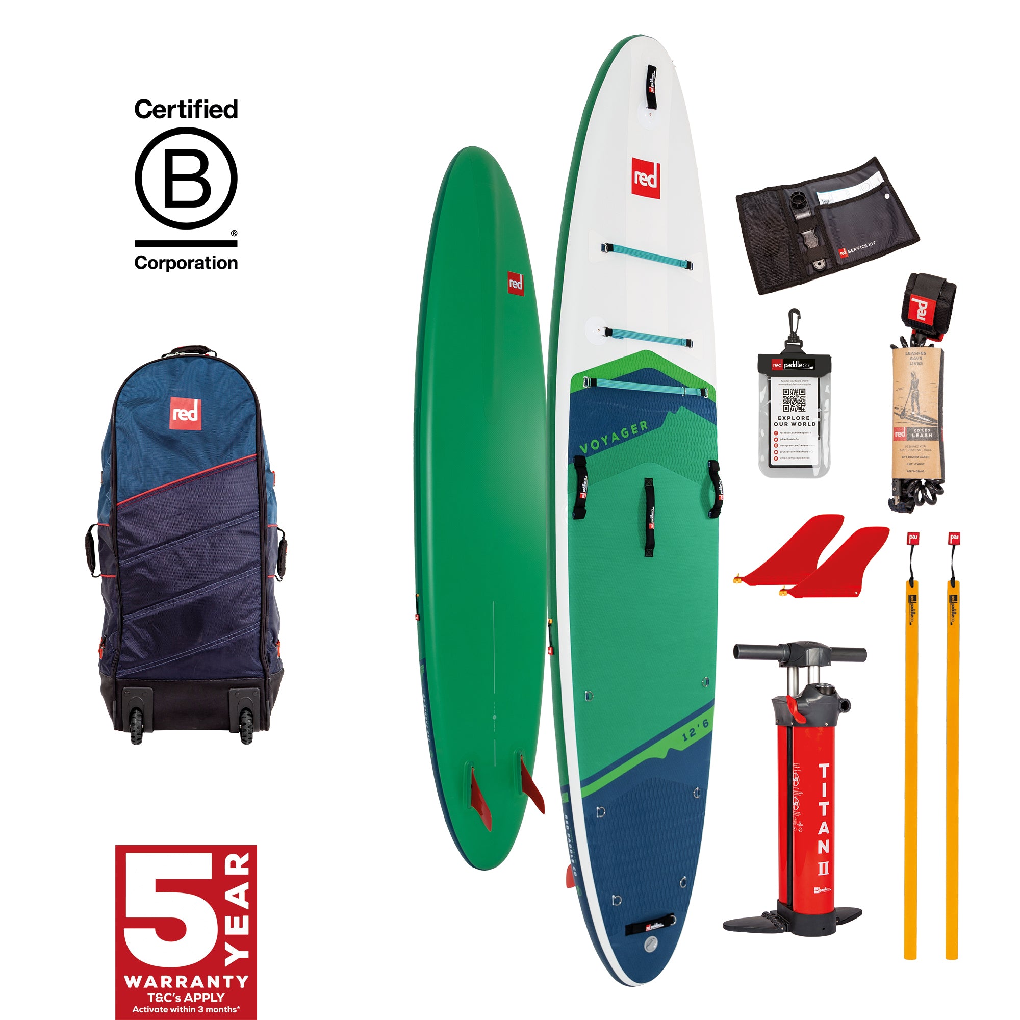 Red Paddle Co 12'6" Voyager Paddleboard
