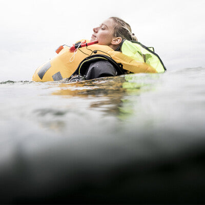 Lifejacket in use in water