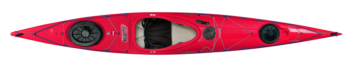 P&H Virgo CLX Skeg Scarlet Touring Kayak For Sale AS Watersports Devon