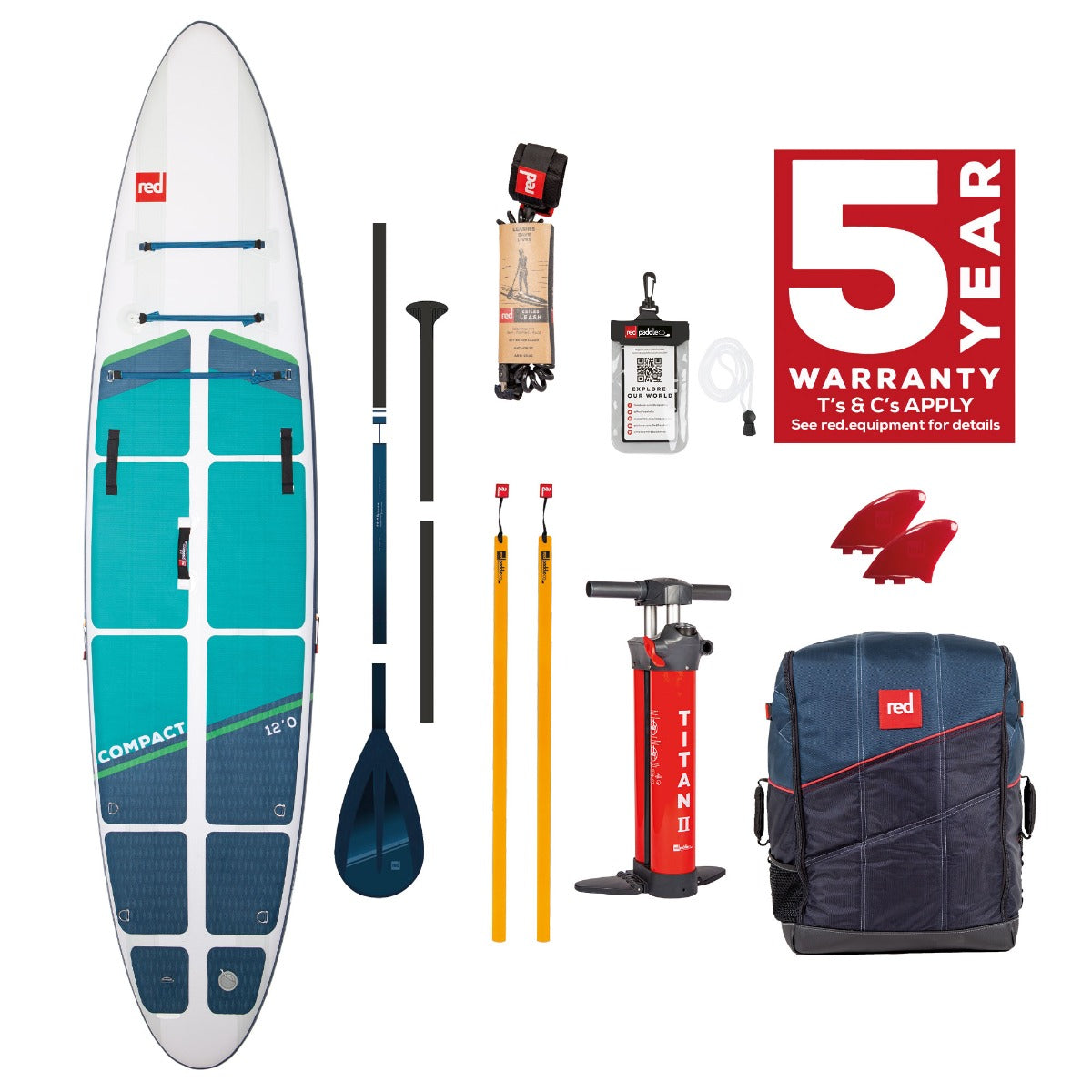 【美品】RED PADDLE COMPACT 12’0 PACKAGE SUP Red Paddle Co 12'0