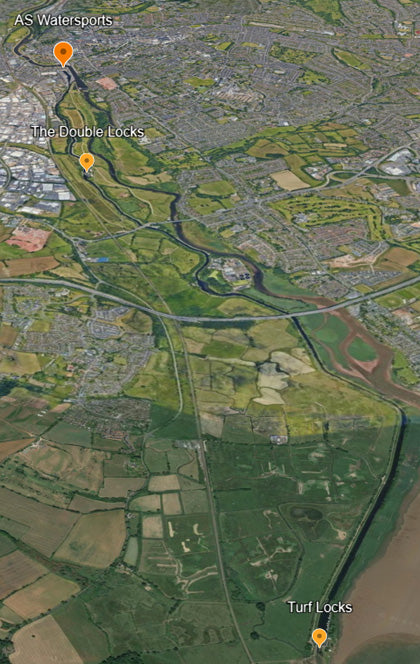 Watersports hire along the canal from exeter quay map